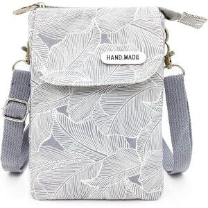 Roomy Cell Phone Purse Wallet Canvas Small Crossbody Purse Bags with Shoulder St